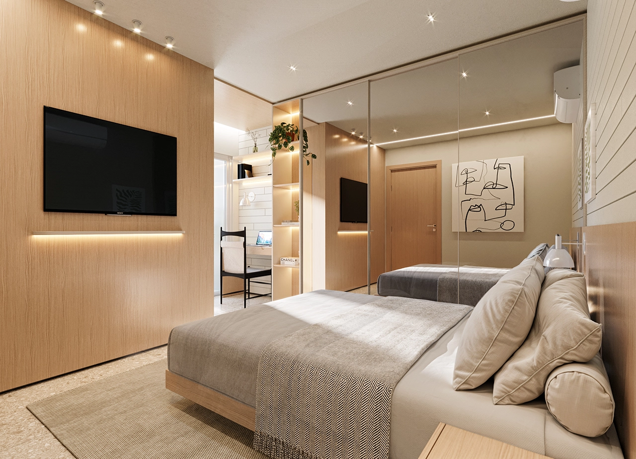 SUÍTE 01 - 2S - 88M²